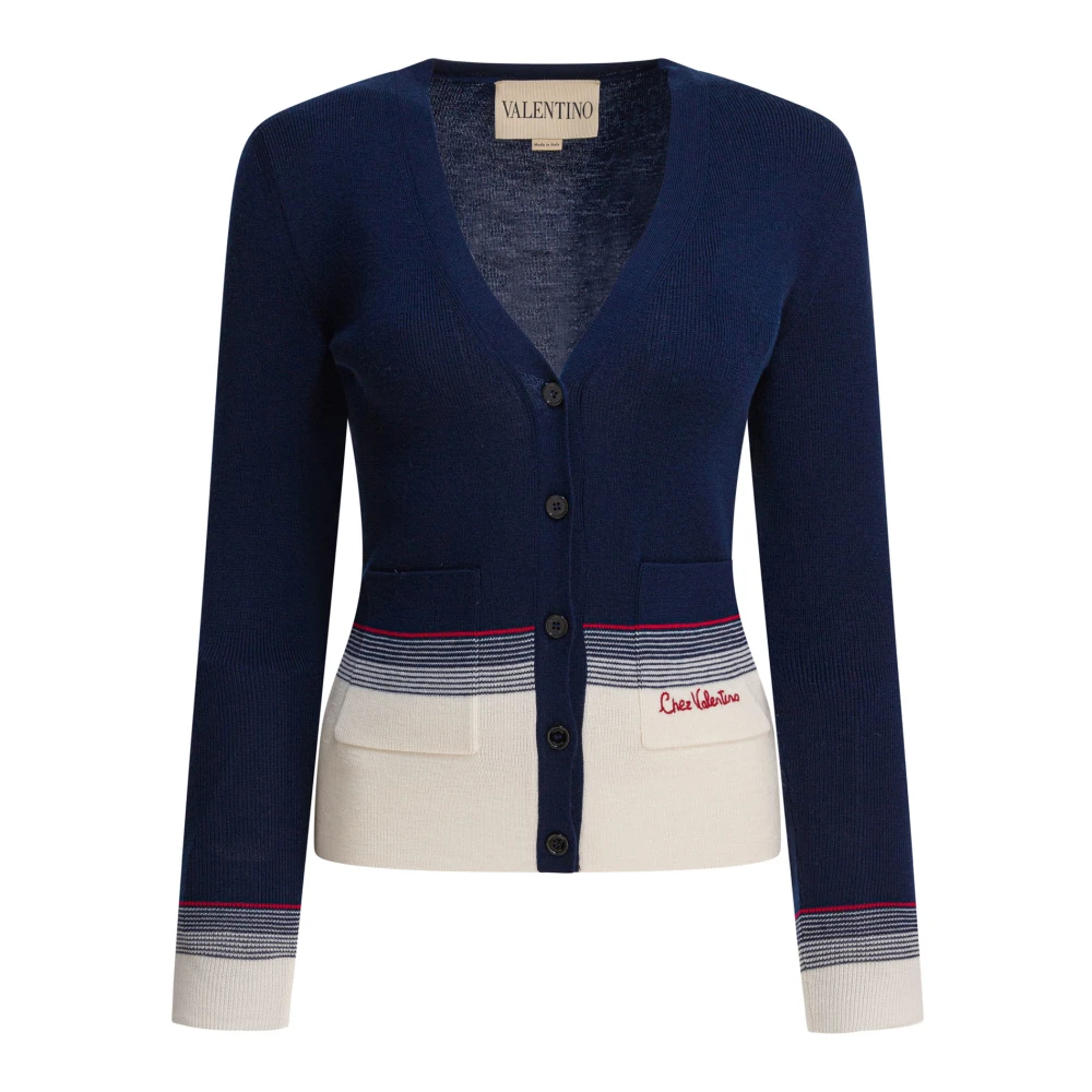 Valentino Damen Multicolor - Wollcardigan - Knitwear - Mehrfarbig -M