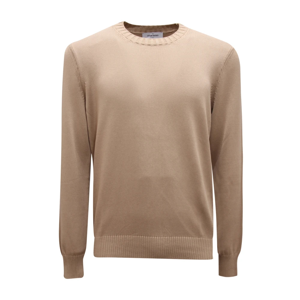 Gran Sasso Herren Beige - Baumwollpullover - Knitwear - 3XL