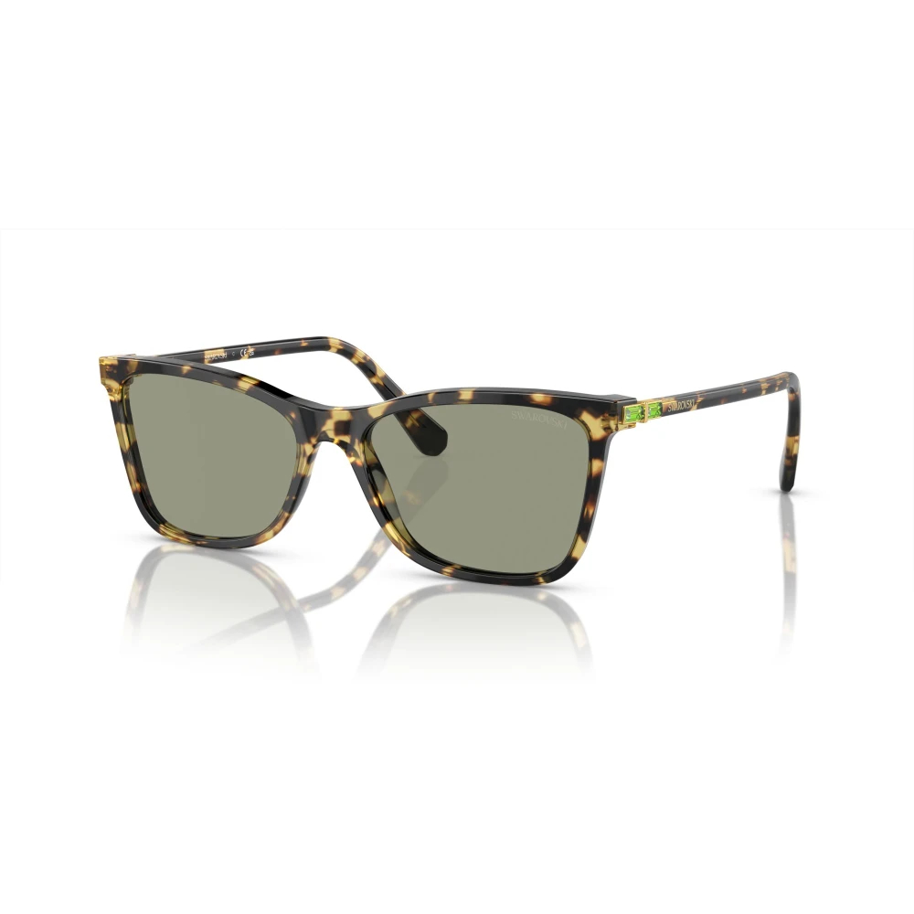 Swarovski Damen Dunkelgrün Frau Sunglass Sk6004 - Rahmenfarbe: Havana, Linsenfarbe: - Bild 5