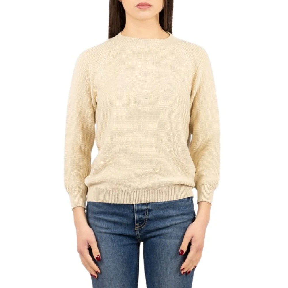 Weekend Max Mara Damen Beige - Baumwollpullover - Knitwear - Xl