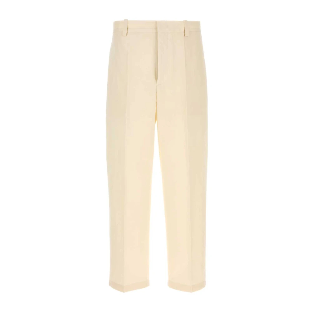 Jil Sander Herren Weiß - Baumwollhose - Trousers - M