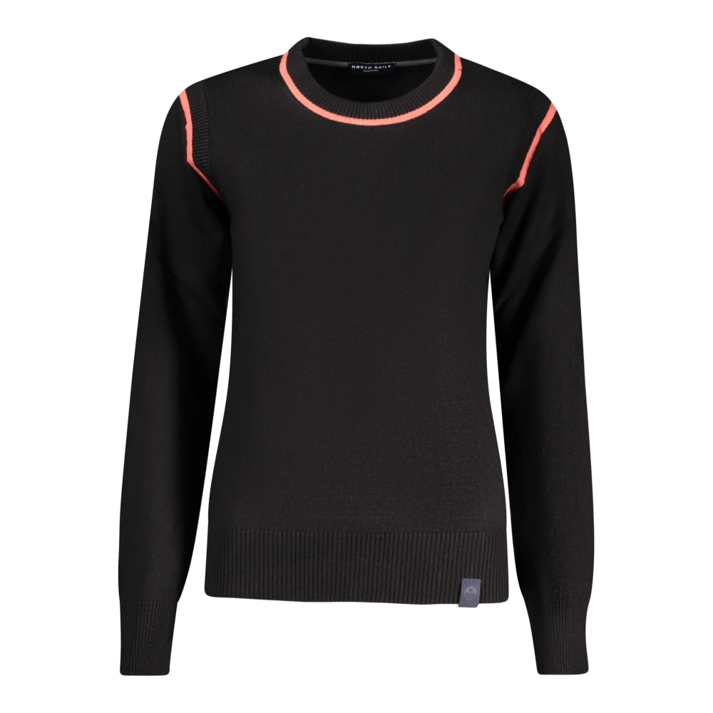 North Sails Damen Schwarz - Viskose Rundhalspullover - Knitwear - K - Xs