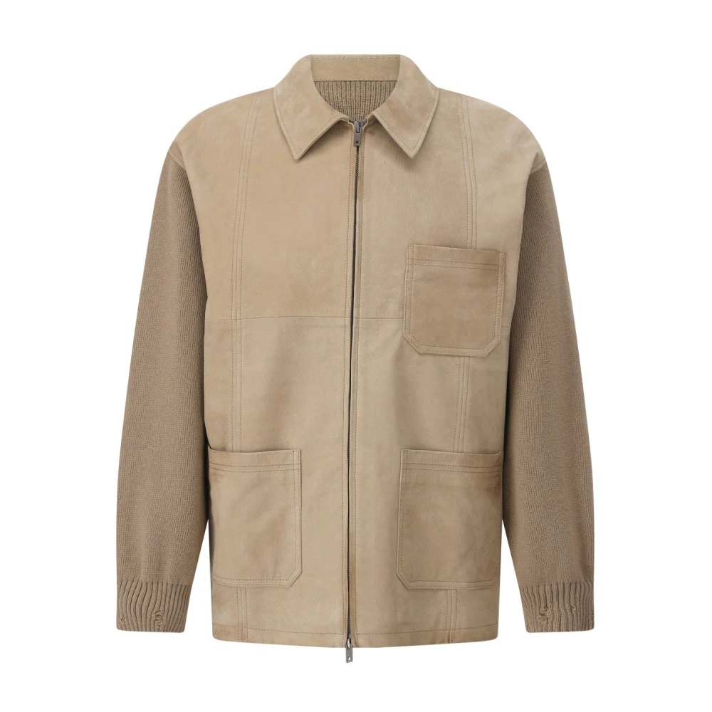 Golden Goose Herren Beige - Nubuck Lederjacke - Jackets - S