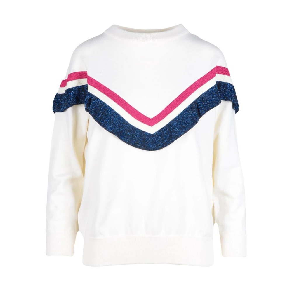 Ballantyne Damen Weiß - Langärmliger Pullover - Knitwear - M