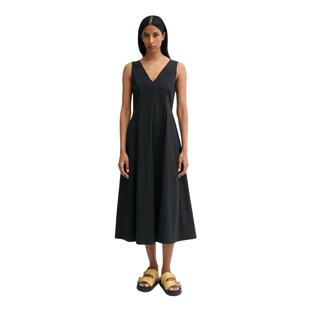 Marc O'polo Damen Schwarz Kleid Mit Ausgestelltem Rock - Bild 4