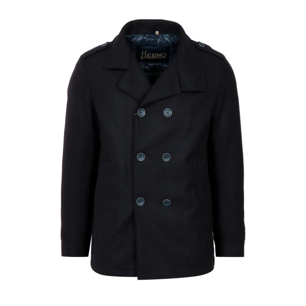 Herno Herren Blau - Doppelreihiger Mantel - Coats - Xl