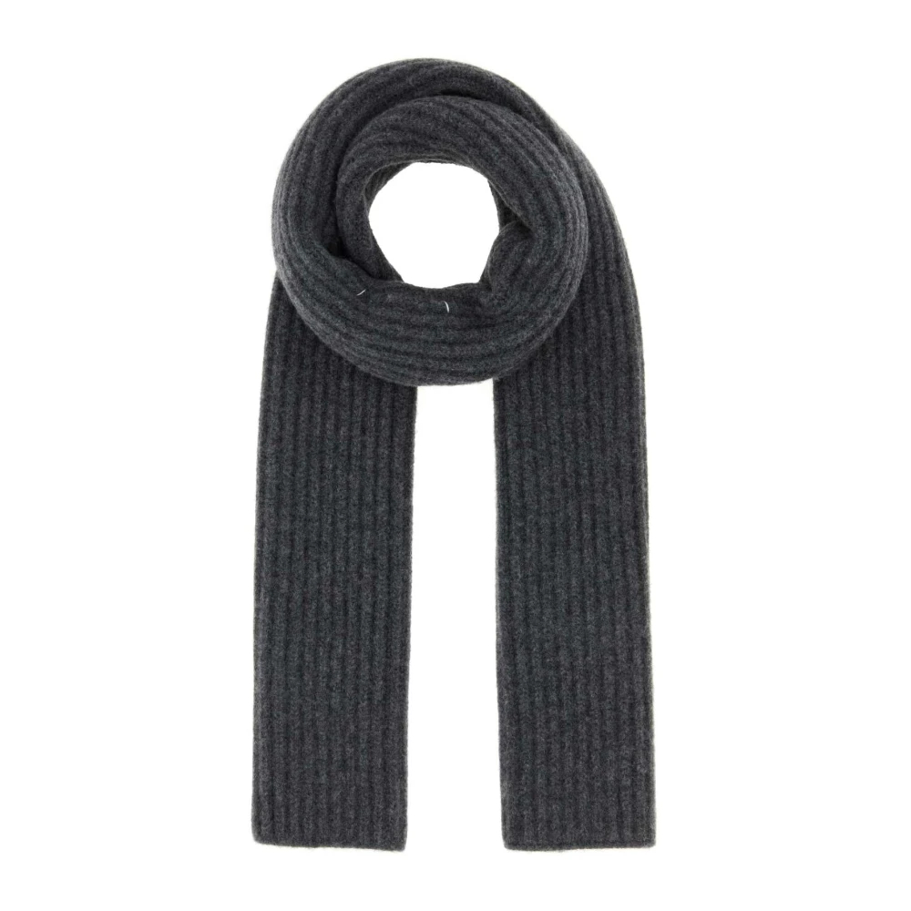 Maison Margiela Herren Grau - Gerippter Wollschal - Accessories - One Size