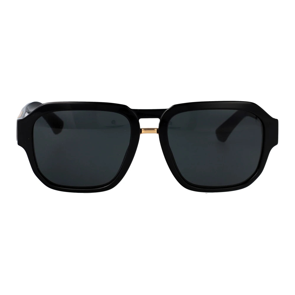 Dolce & Gabbana Herren Schwarz Dg4464 501/87 Sonnenbrillen Acetat Grau Pilot Normal - Bild 6