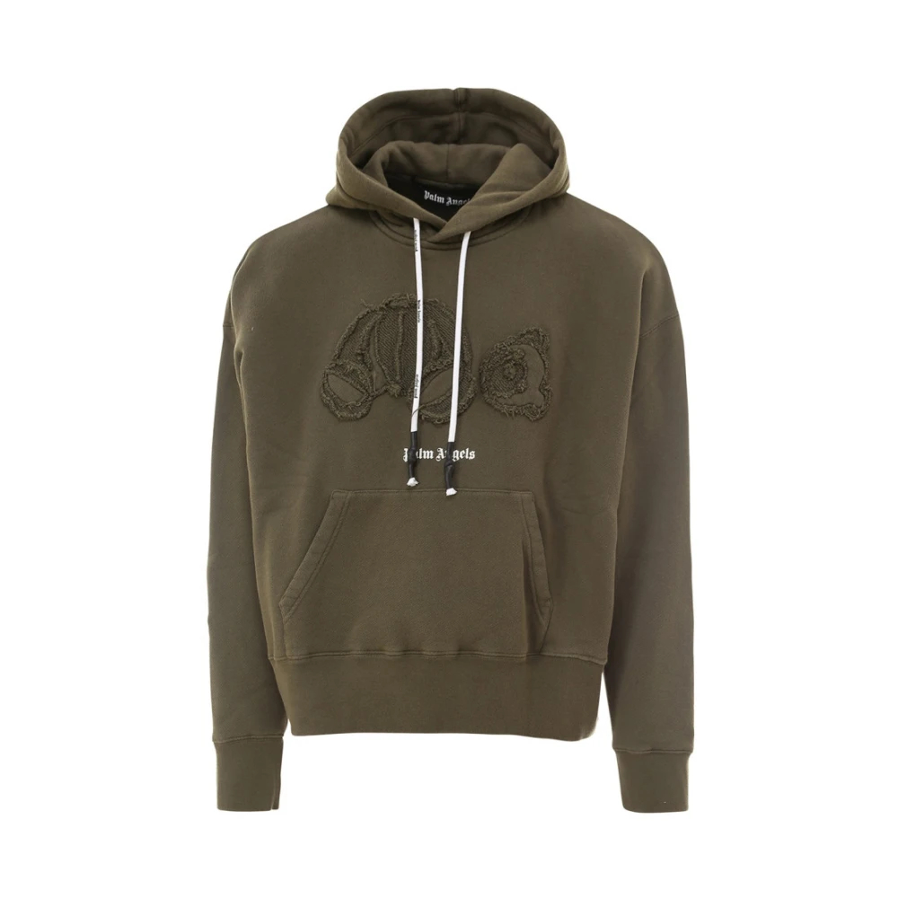 Palm Angels Herren Grün - Baumwoll-Hoodie - Sweatshirts & Hoodies - L