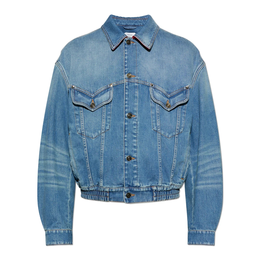Versace Herren Blau - Denim Blouson - Jackets - Xl