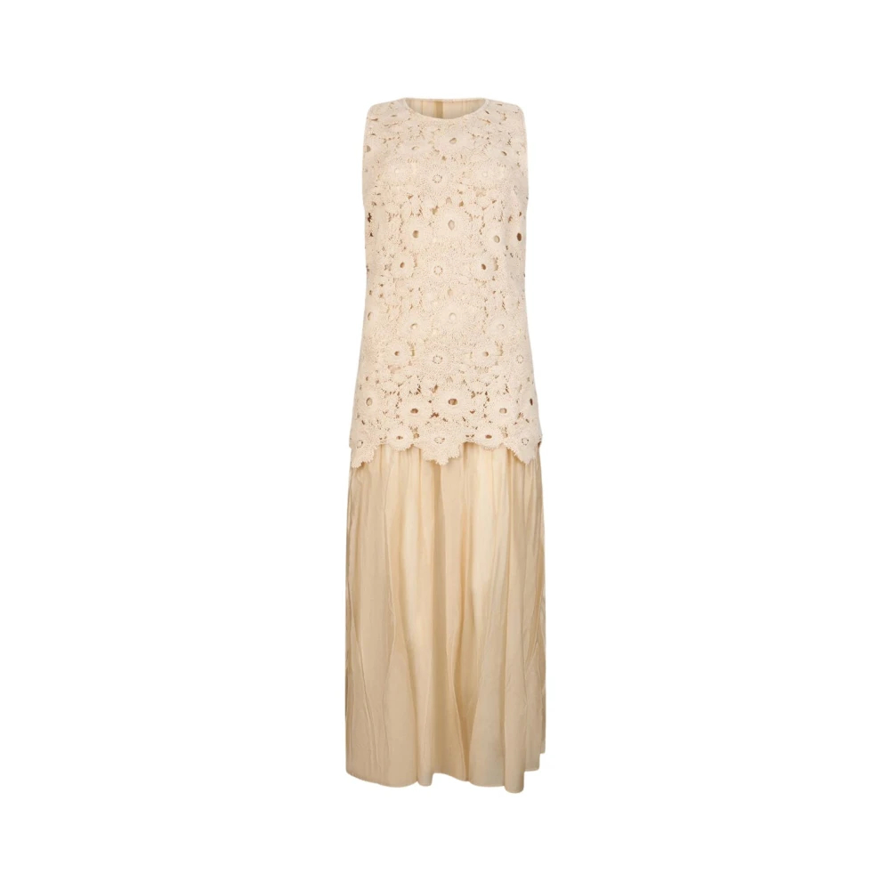 Liu Jo Damen Beige - Sommer-Midikleid - Dresses - S