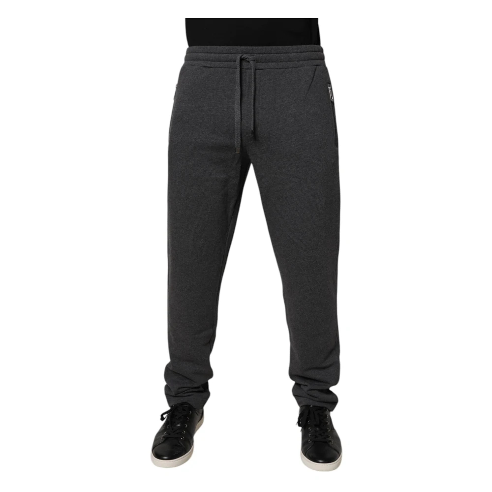 Dolce & Gabbana Herren Grau - Baumwoll-Jogginghose - Trousers - Xs