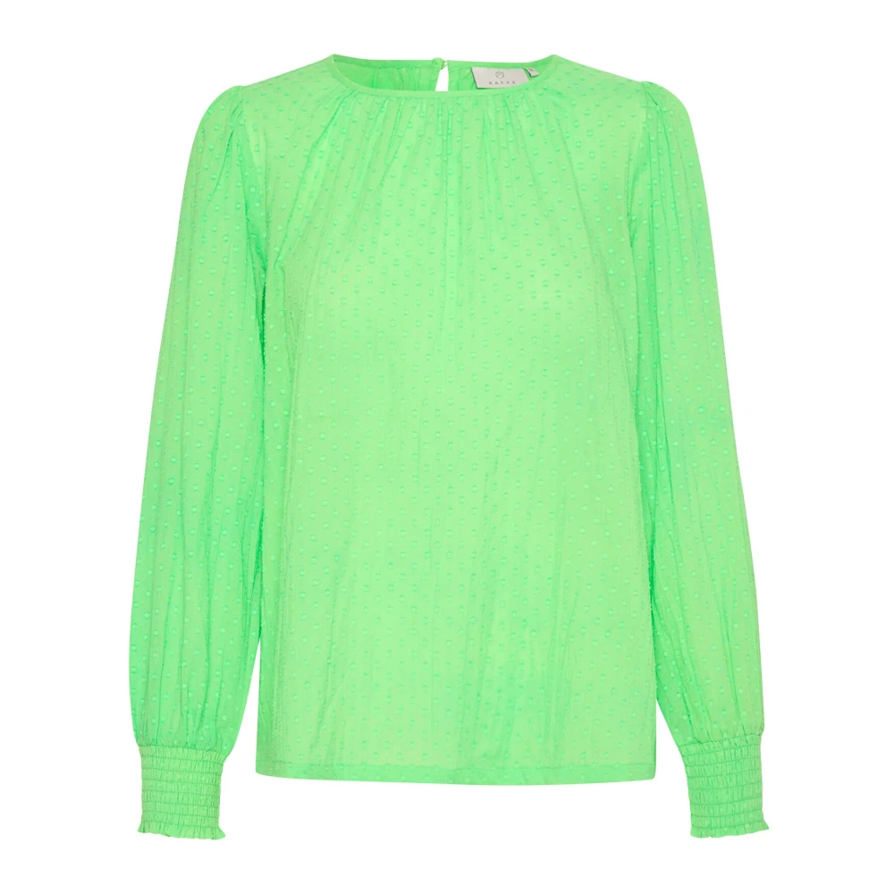 Kaffe Damen Grün Langärmelige Bluse, Roca - Bild 3