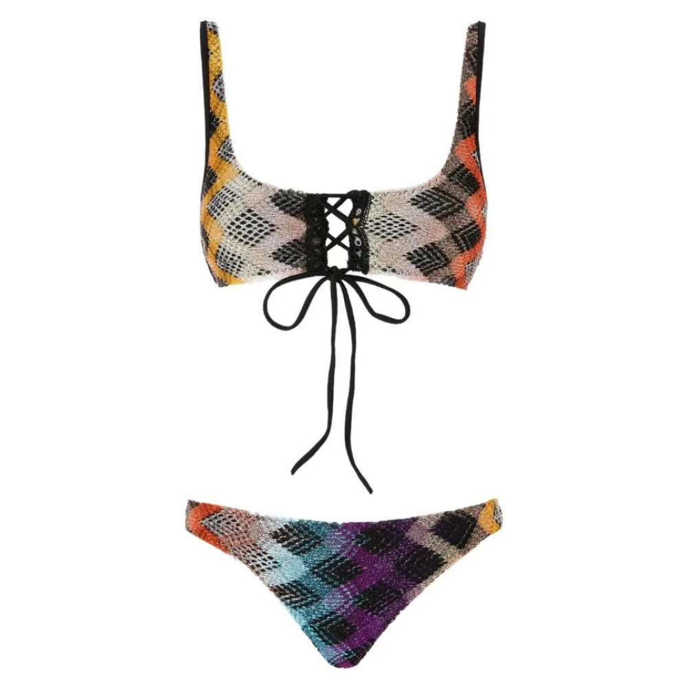 Missoni Damen Multicolor - Lamé-Häkelbikini - Swimwear - Mehrfarbig -L