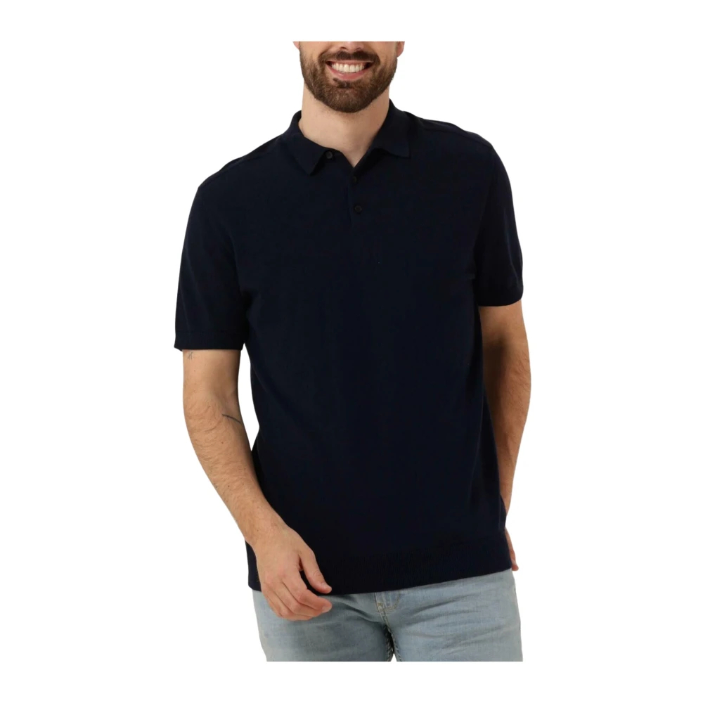 Selected Men Blau - Gestricktes Polo Shirt - Gr. - S - Bild 7