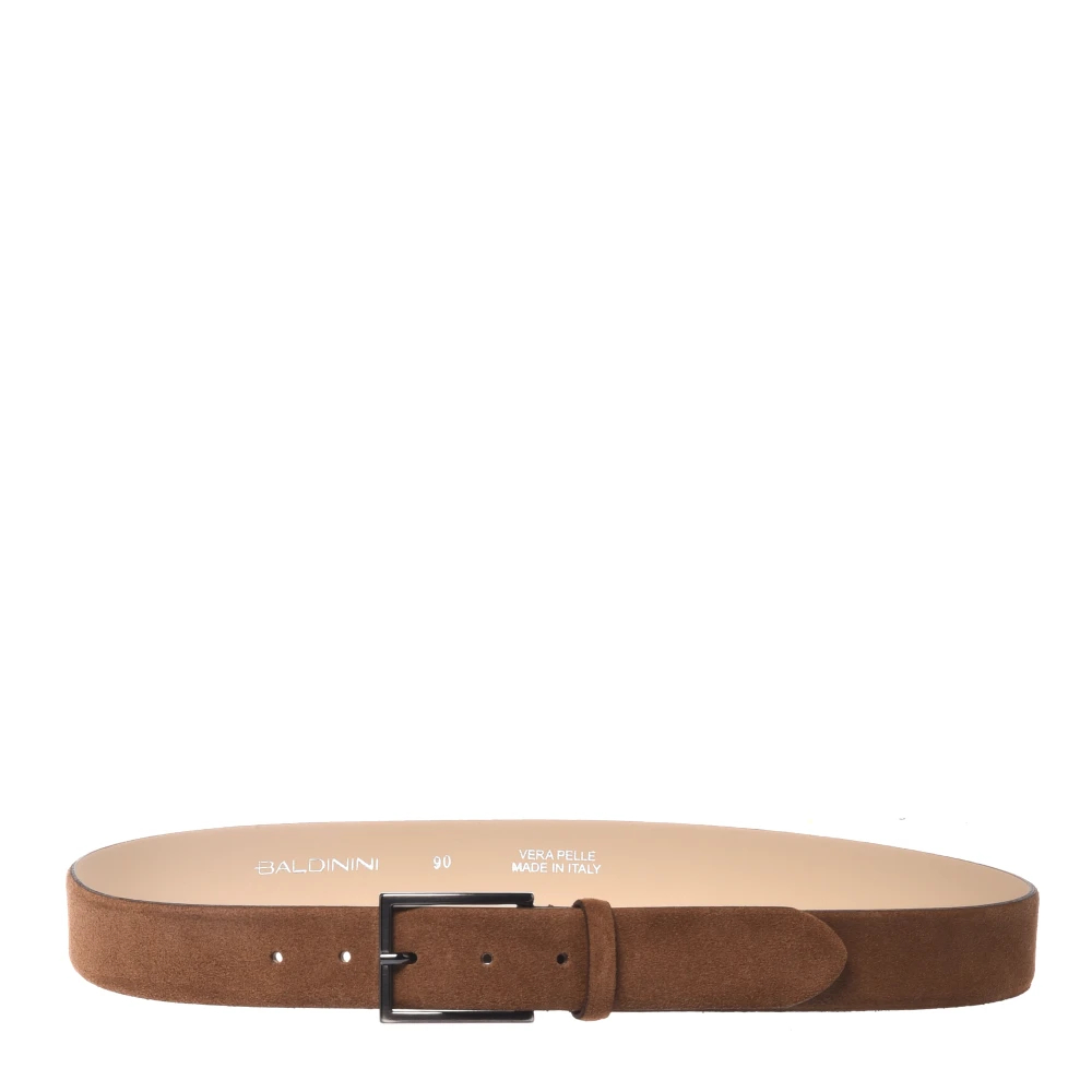 Baldinini Herren Braun - Wildleder-Gürtel In - Accessories - 90 Cm