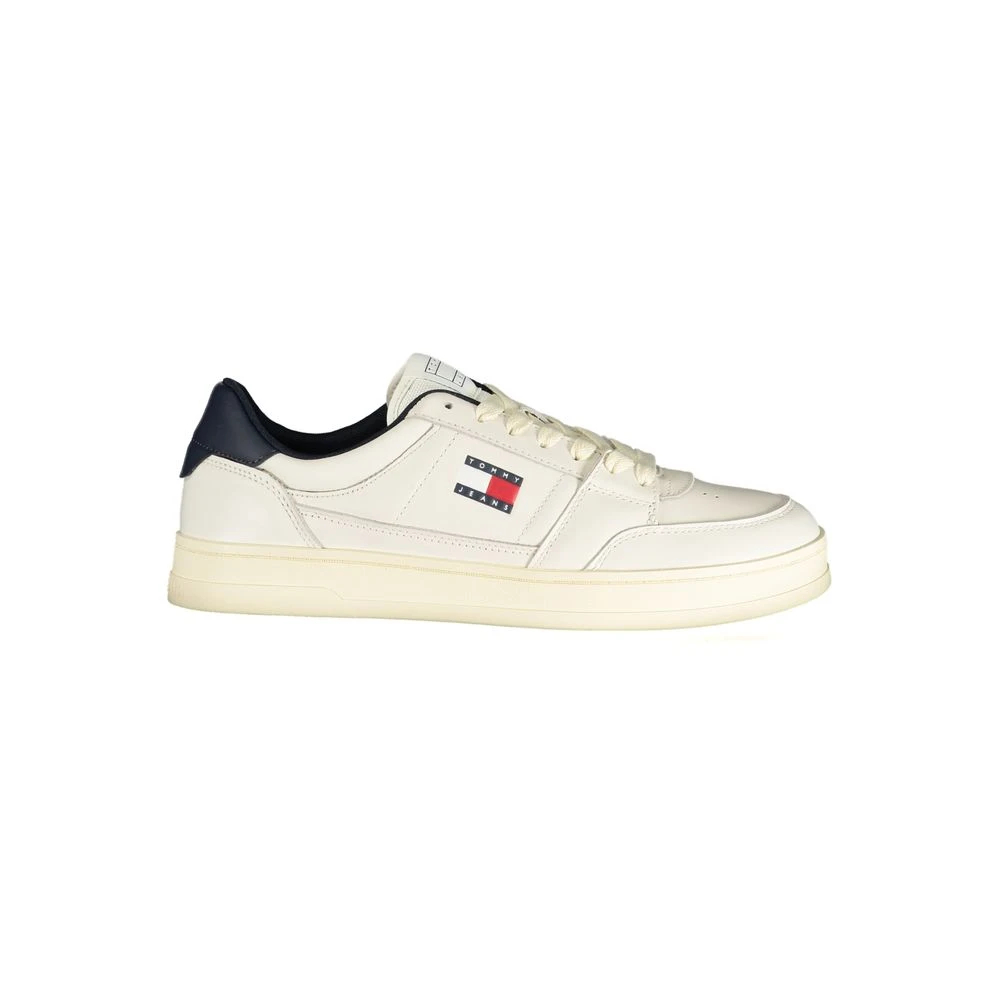 Tommy Hilfiger Weiße Leder Herren Sneaker Eu45 - Bild 3