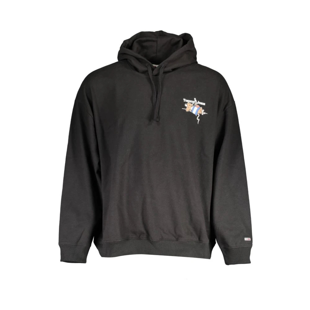 Tommy Hilfiger, Herren, Pullover, "Black Cotton Men's Sweatshirt", Schwarz, (XL) - Bild 3
