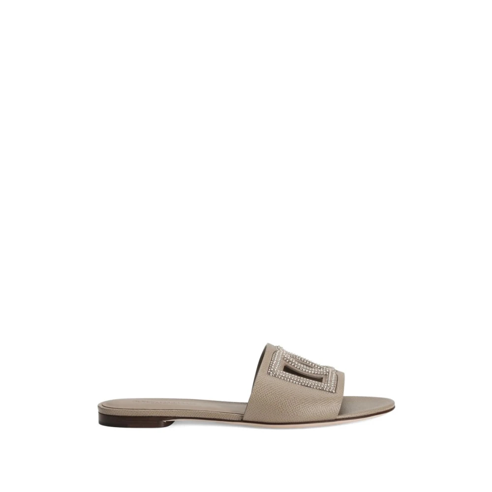 Dolce & Gabbana Damen Beige - Sliders - Shoes - 40 Eu