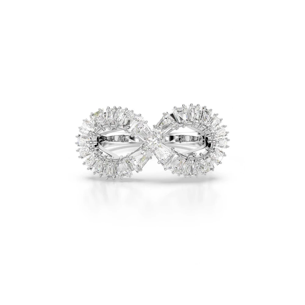 Swarovski Hyperbola Cocktailring, Unendlichkeit, Rhodiniert Weiß Größe 52 - Image 5