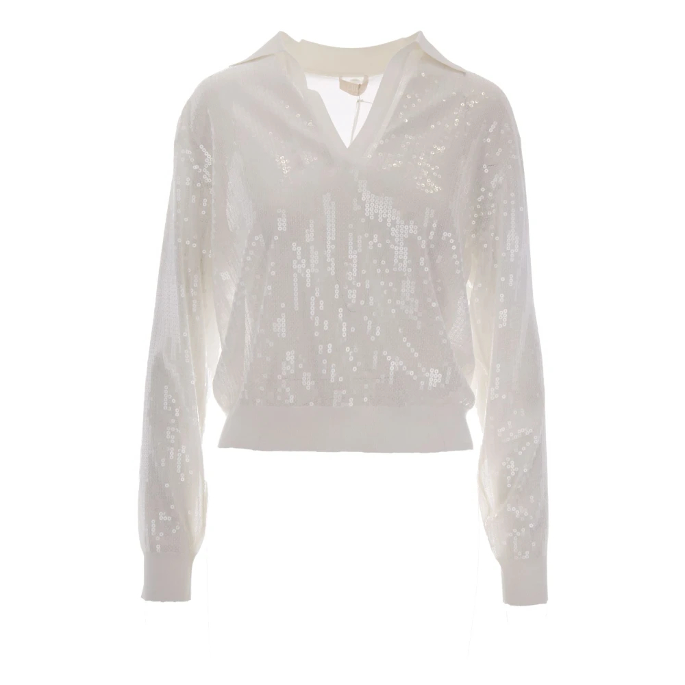 Liu Jo Damen Weiß - Maglia Chiusa M/L - Knitwear - Xs