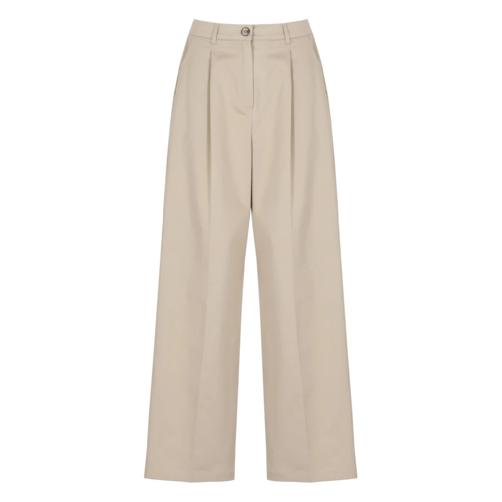 Marella Damen Beige - Emme Hose - Trousers - M