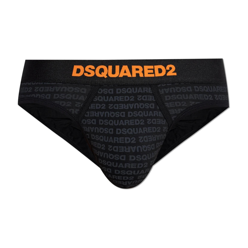 Dsquared2 Herren Schwarz - Logo Briefs - Underwear - K - M