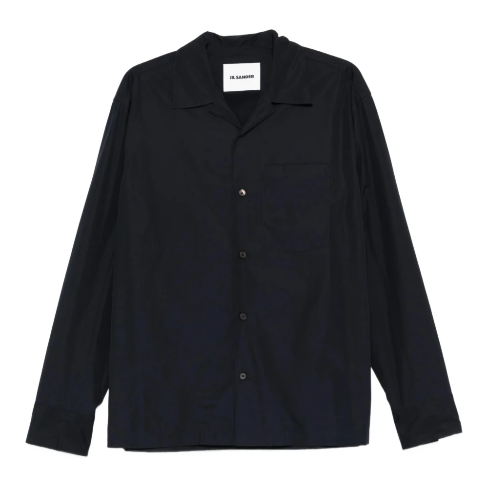 Jil Sander - Baumwoll-Popeline-Hemd - Shirts - Herren - Blau - L