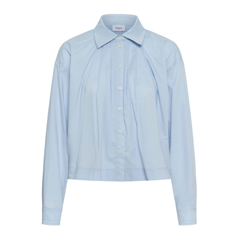 Saint Tropez , Damen, Blusen & Hemden, Blau, L - Bild 4