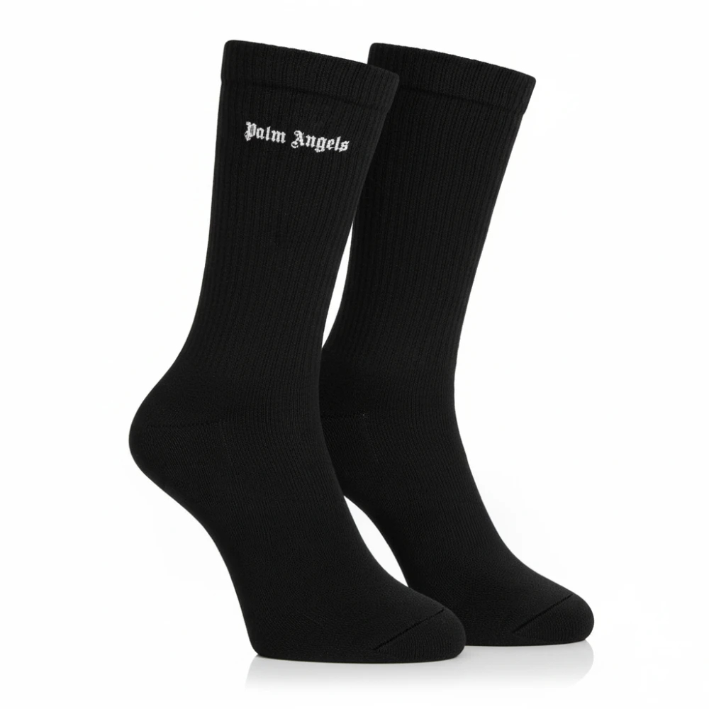 Palm Angels - Gerippte Logo-Socken - Underwear - Herren - Schwarzk - S