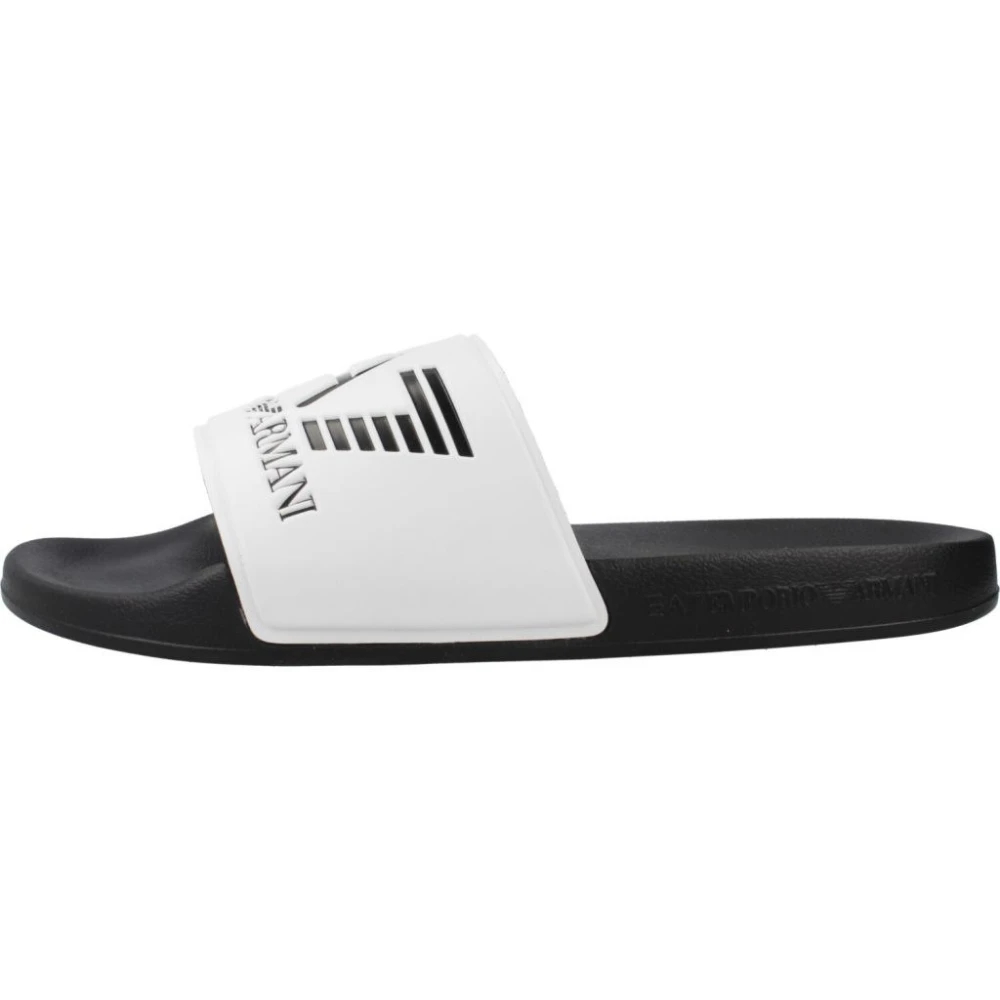 Emporio Armani Ea7 Herren Weiß - Sliders - Shoes - 43 Eu