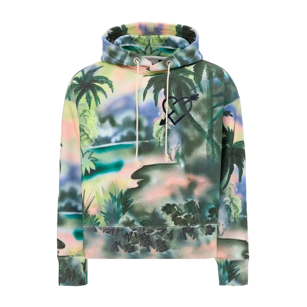Palm Angels Bicolor Baumwoll-Sweatshirt Klein - Bild 4