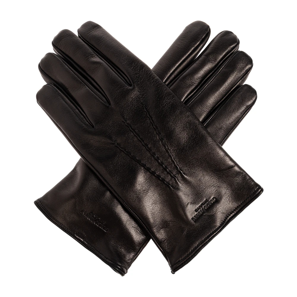 Giorgio Armani Herren Schwarz - Lederhandschuhe - Accessories - K - M