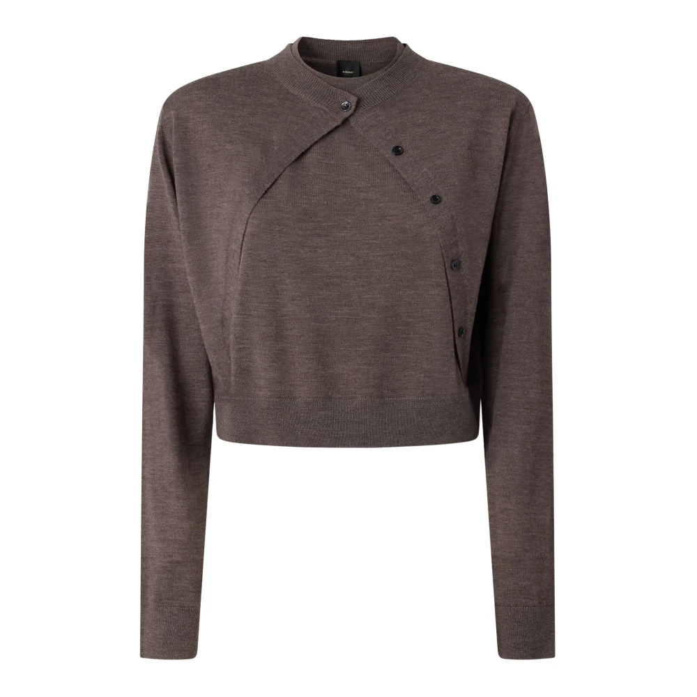 Pinko , Damen, Strickwaren, Braun, L - Bild 8