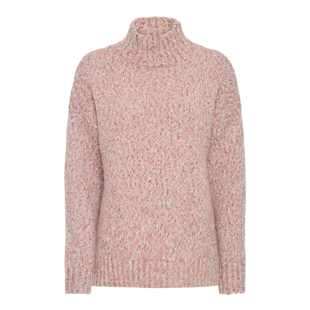 Ichi - Rollkragenpullover - Knitwear - Damen - Rot - Xs