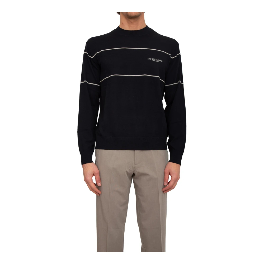 Emporio Armani Herren Blau - Pullover - Knitwear - M
