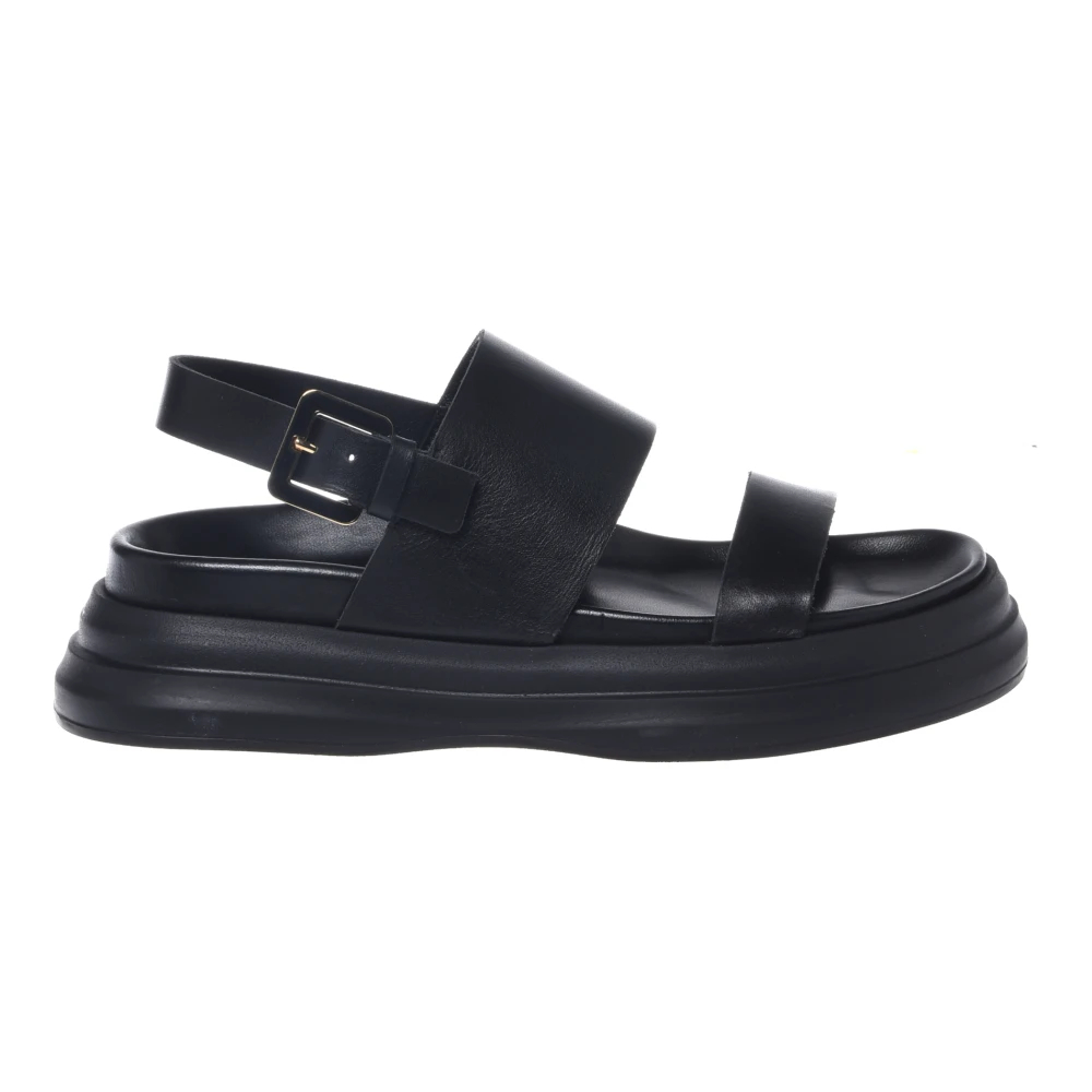 Baldinini Damen Schwarz - Ledersandale - Shoes - K - 38 Eu