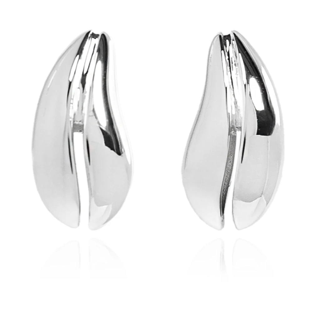 Tory Burch Damen Grau - Brass Earrings - Accessories - One Size