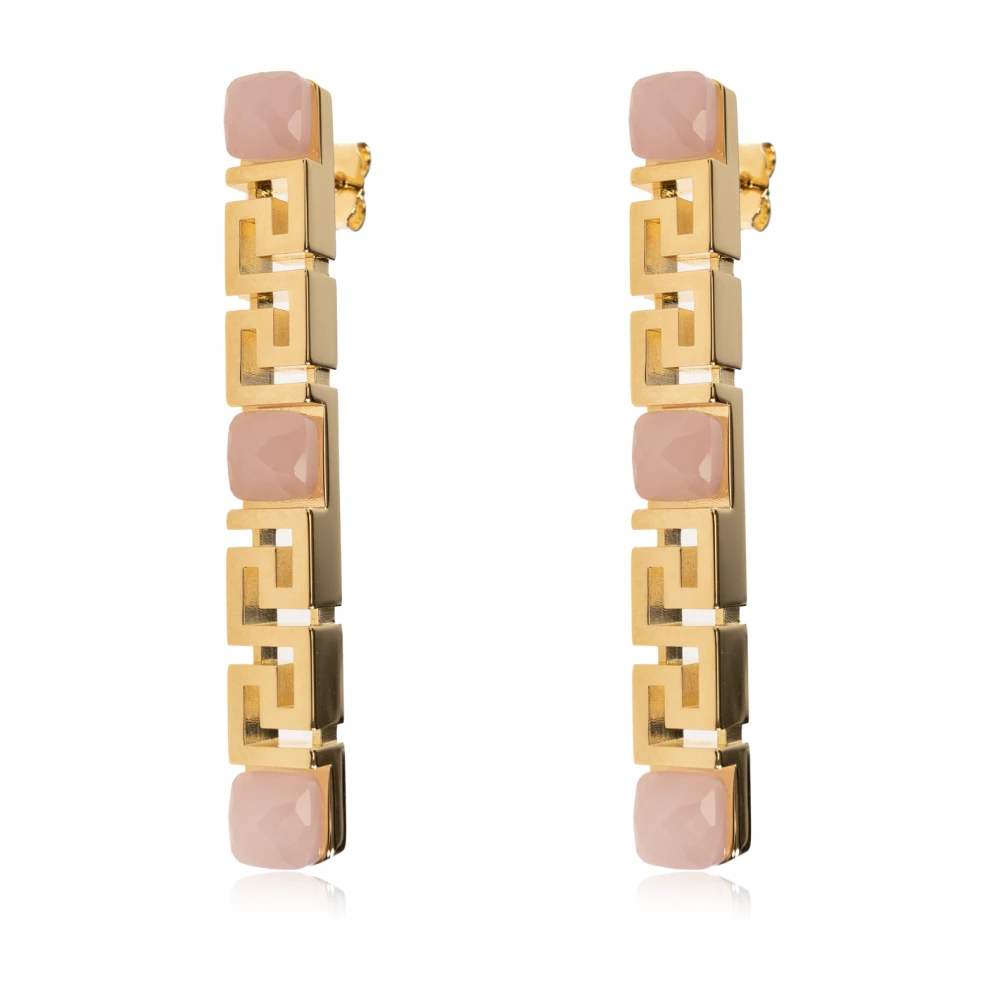 Versace Damen Gelb - Greca Ohrringe - Accessories - One Size