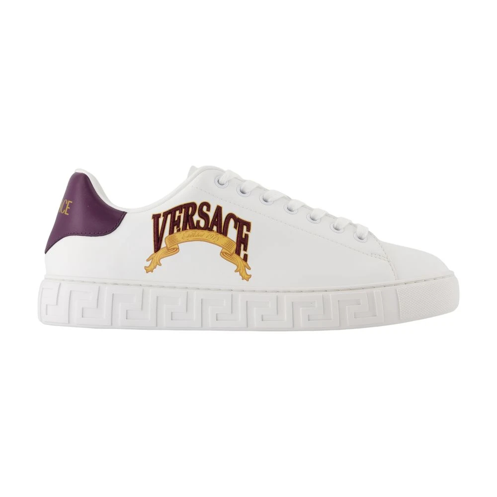 Versace Herren Weiß - Greca Sneakers - Shoes - 40 Eu