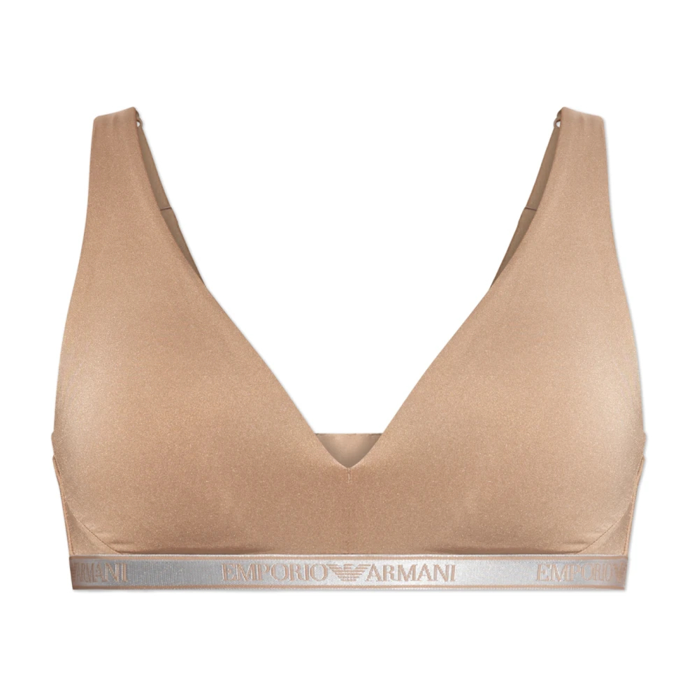 Emporio Armani Damen Beige - Logo Bh - Underwear - S