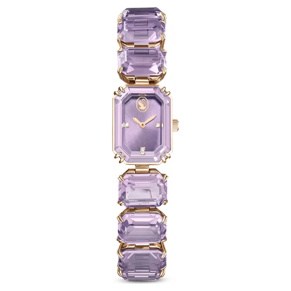 Swarovski Octagon 5722364 Damen Armbanduhr Quarz 23 mm Edelstahl Lila Swiss Made - Bild 6