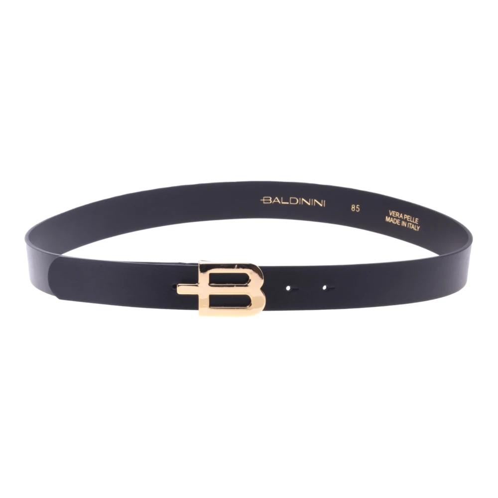 Baldinini Damen Schwarz - Ledergürtel - Accessories - K -95 Cm