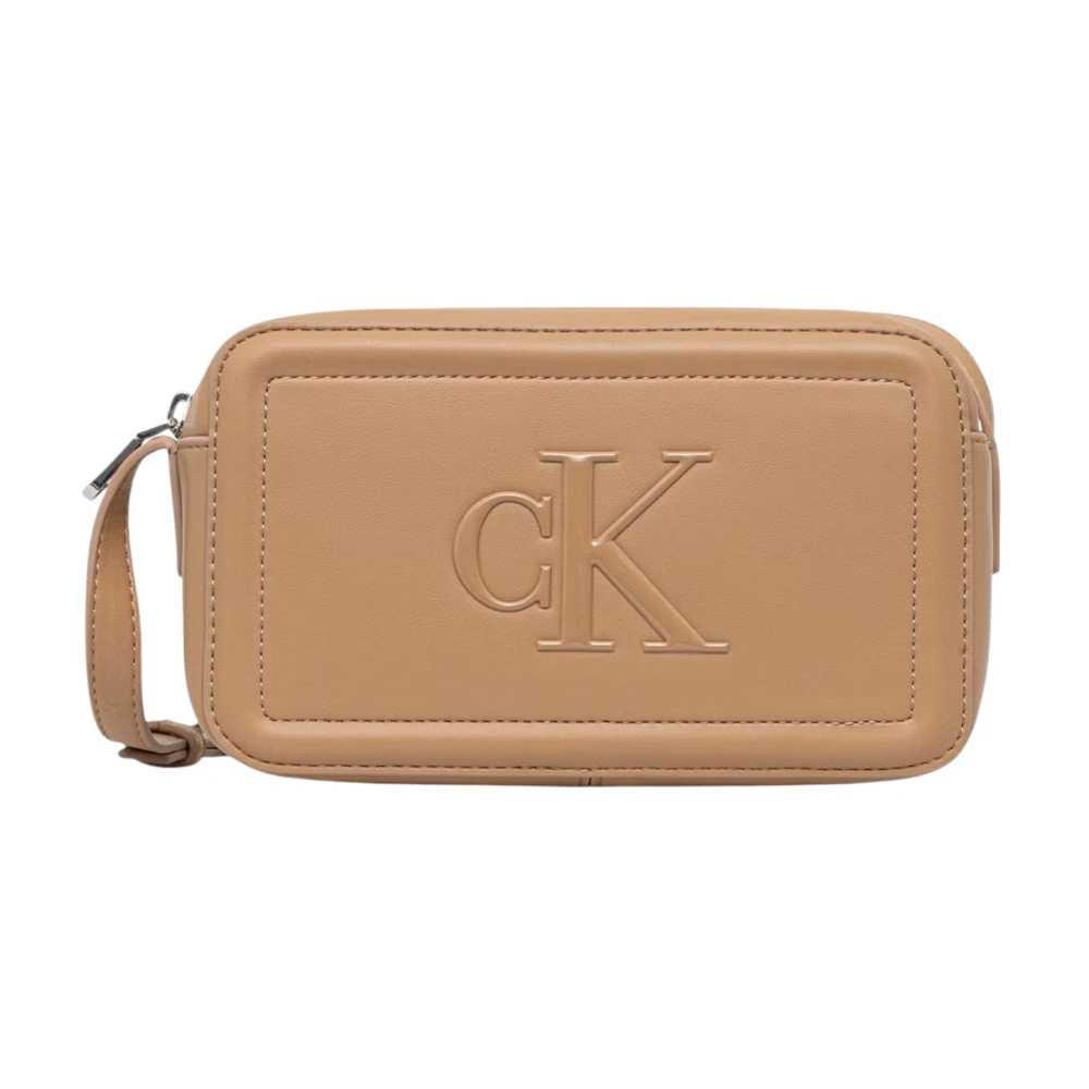 Calvin Klein Damen Beige Handtasche Bold Ck Camera Bag Nosize - Image 6