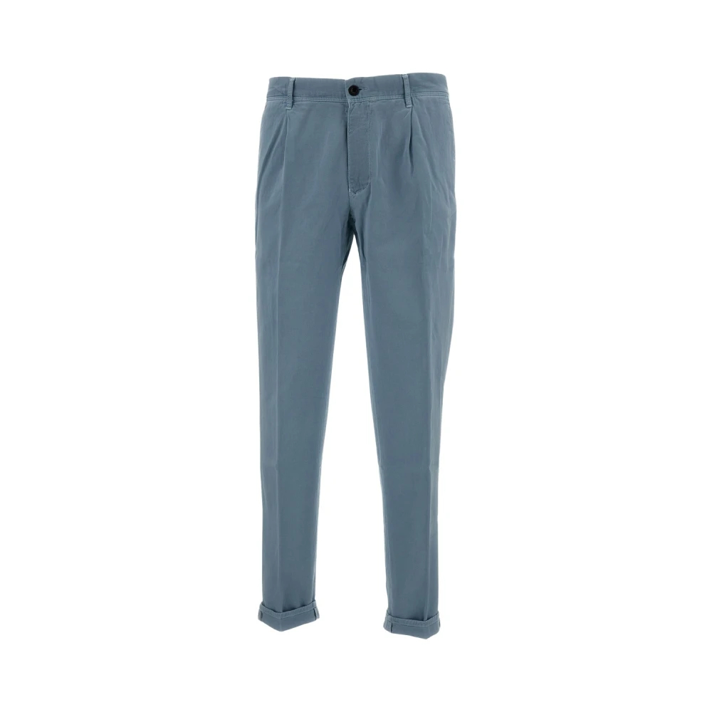 Incotex Herren Blau - Bundfaltenhose - Trousers - W32