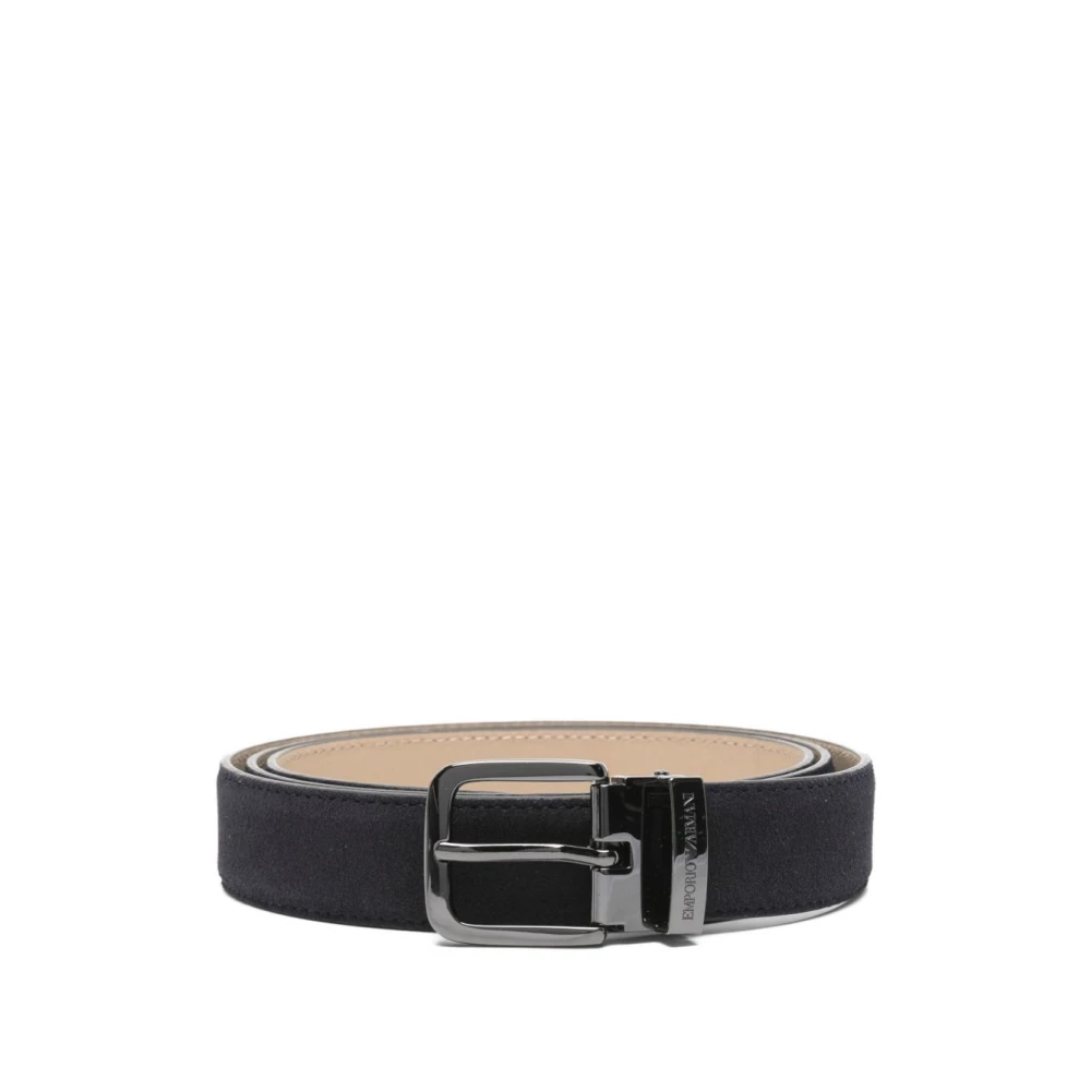 Emporio Armani Herren Blau - Ledergürtel - Accessories - One Size