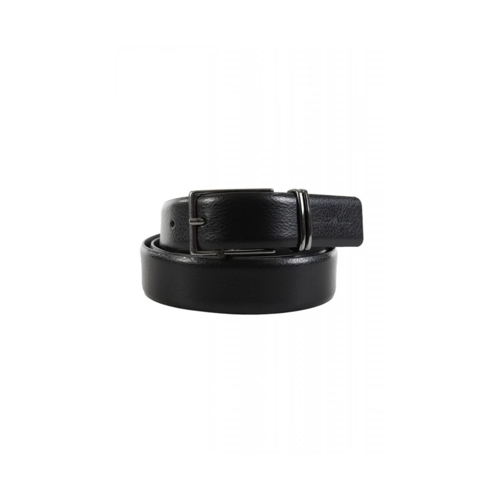 Emporio Armani Herren Schwarz - Gürtel - Accessories - K - 95 Cm