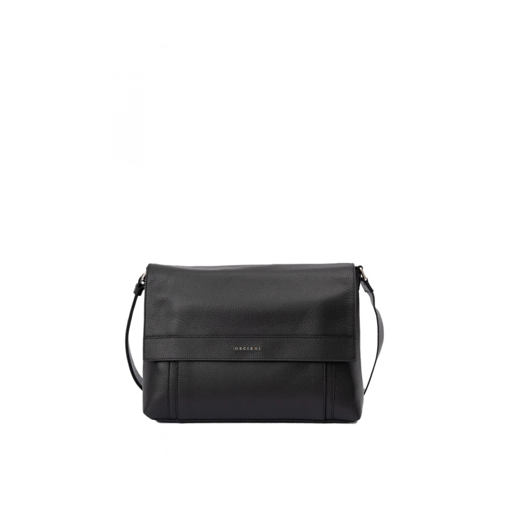 Orciani Herren Schwarz - Stilvolle Lederhandtasche - Bags - K - One Size