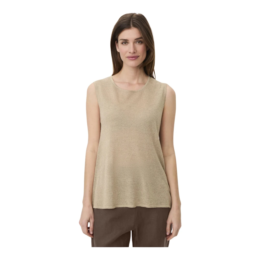 Masai Damen Beige - Ärmelloses Top - Tops - 2XL