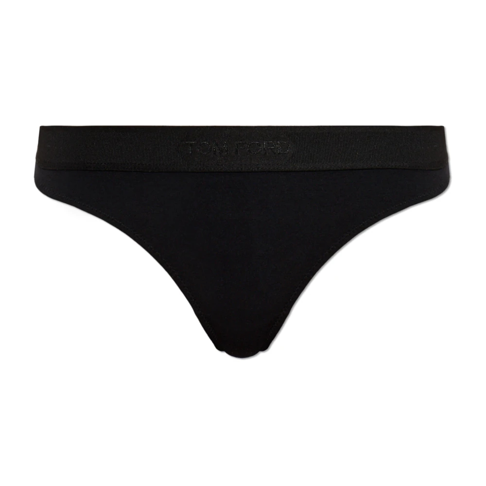 Tom Ford Damen Schwarz - Signature Thong - Underwear - K - Xs